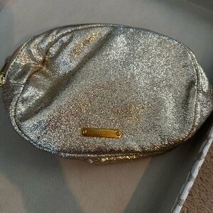 Rebecca Minkoff Shimmering Silver Cosmetic Case